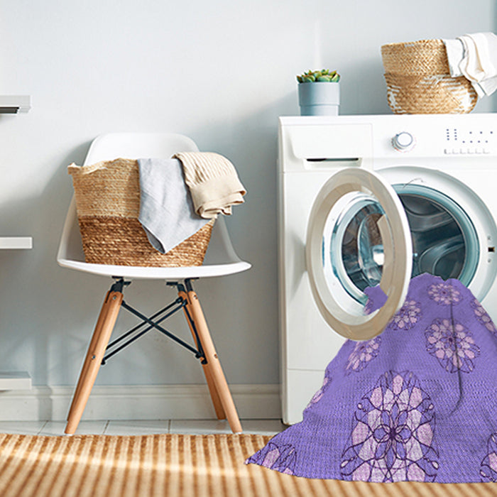 Machine Washable Transitional Purple Plum Purple Rug in a Washing Machine, wshpat746pur