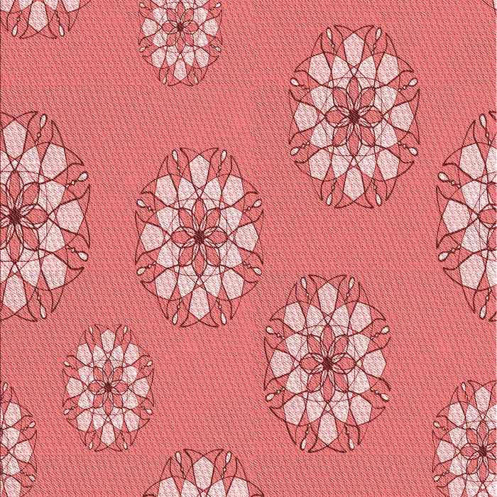 Patterned Light Coral Pink Rug, pat746rd