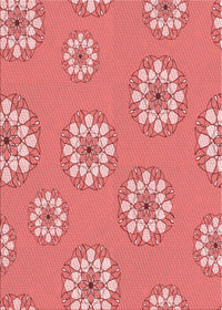 Machine Washable Transitional Light Coral Pink Rug, wshpat746rd