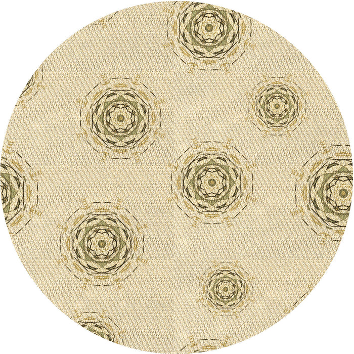 Square Machine Washable Transitional Golden Blonde Gold Rug in a Living Room, wshpat747brn