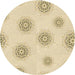 Square Patterned Golden Blonde Gold Rug, pat747brn