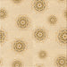 Round Patterned Golden Blonde Gold Rug, pat747org