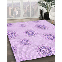 Patterned Purple Rug, pat747pur