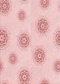 Machine Washable Transitional Pastel Red Pink Rug, wshpat747rd