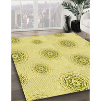 Patterned Brown Rug, pat747yw