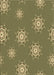 Patterned Brass Green Rug, pat748brn