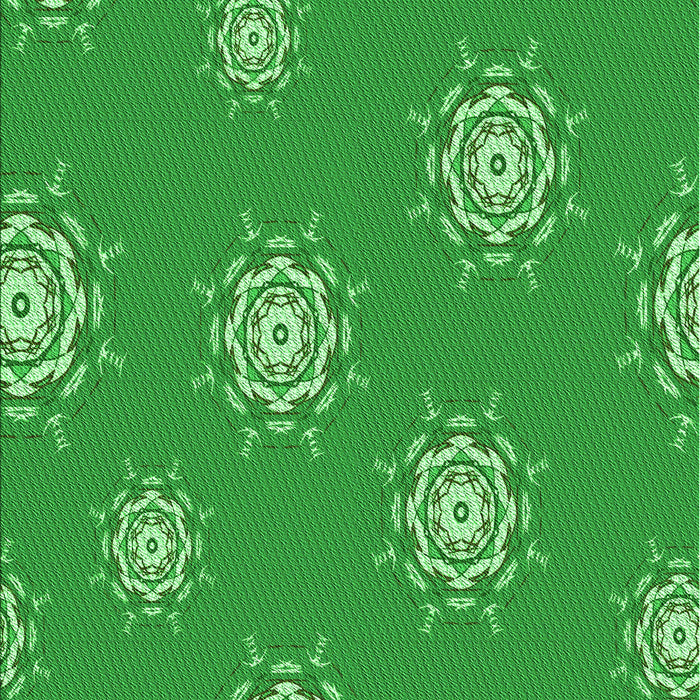 Patterned Green Rug, pat748grn