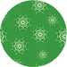 Square Patterned Green Rug, pat748grn