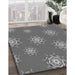 Patterned Gray Rug in Family Room, pat748gry