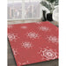 Machine Washable Transitional Red Rug in a Family Room, wshpat748rd