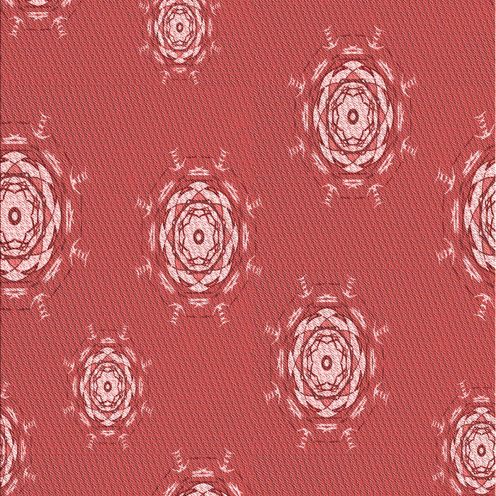 Patterned Red Rug, pat748rd