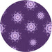 Square Patterned Purple Rug, pat749pur