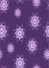 Machine Washable Transitional Purple Rug, wshpat749pur