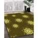 Patterned Bakers Brown Rug in Family Room, pat749yw