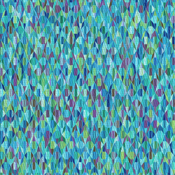 Square Patterned Blue Rug in a Living Room, pat75lblu