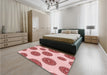 Patterned Red Rug in a Bedroom, pat750rd