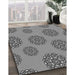 Patterned Gray Rug in Family Room, pat751gry