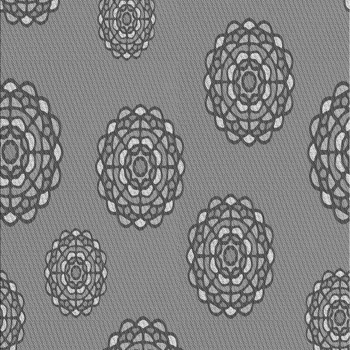 Patterned Carbon Gray Rug, pat752gry