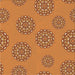 Round Patterned Orange Rug, pat752org
