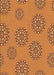 Patterned Orange Rug, pat752org