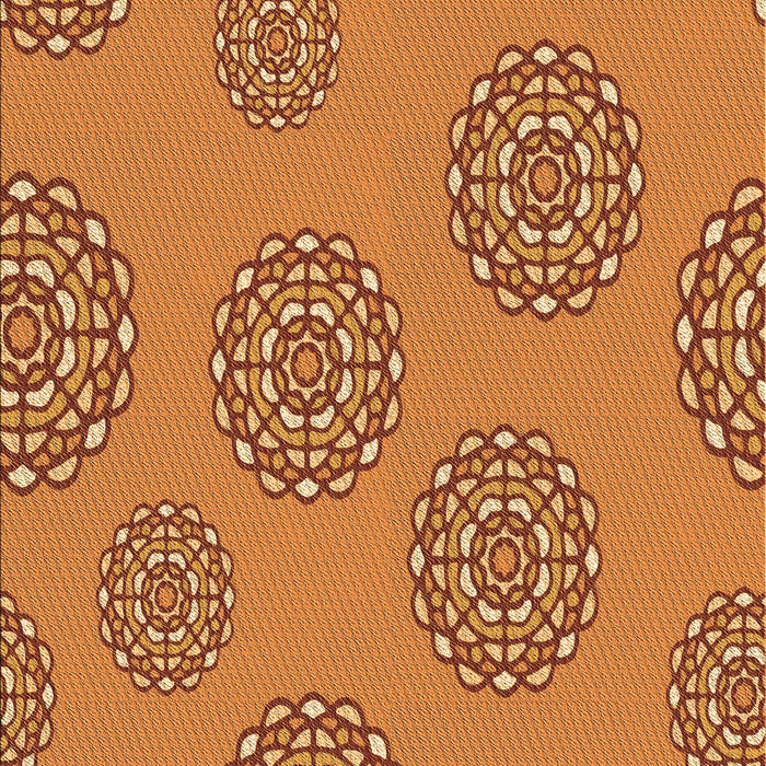 Patterned Orange Rug, pat752org