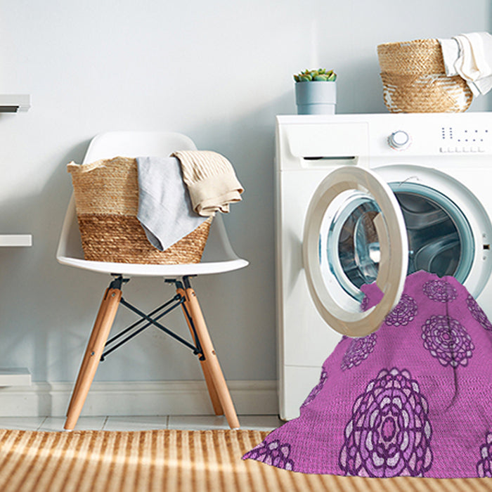 Machine Washable Transitional Purple Rug in a Washing Machine, wshpat752pur