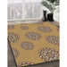 Machine Washable Transitional Dark Sienna Brown Rug in a Family Room, wshpat752