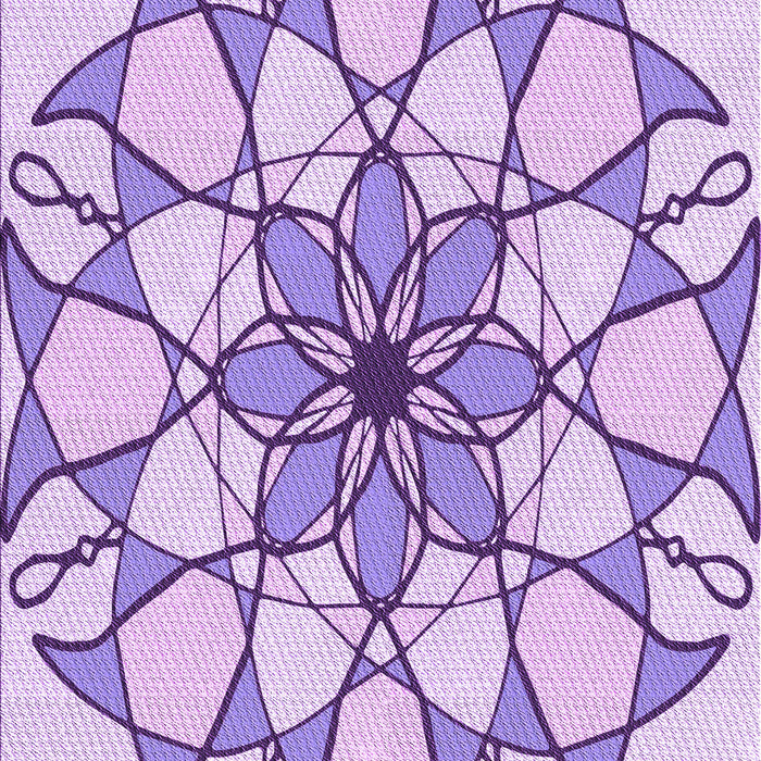 Patterned Blossom Pink Rug, pat753pur