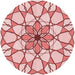 Square Patterned Pink Rug, pat753rd