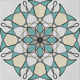 Sideview of Machine Washable Transitional Light Rose Green Rug, wshpat753