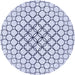 Square Patterned Lavender Blue Rug, pat754blu