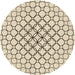 Square Patterned Moccasin Beige Rug, pat754brn