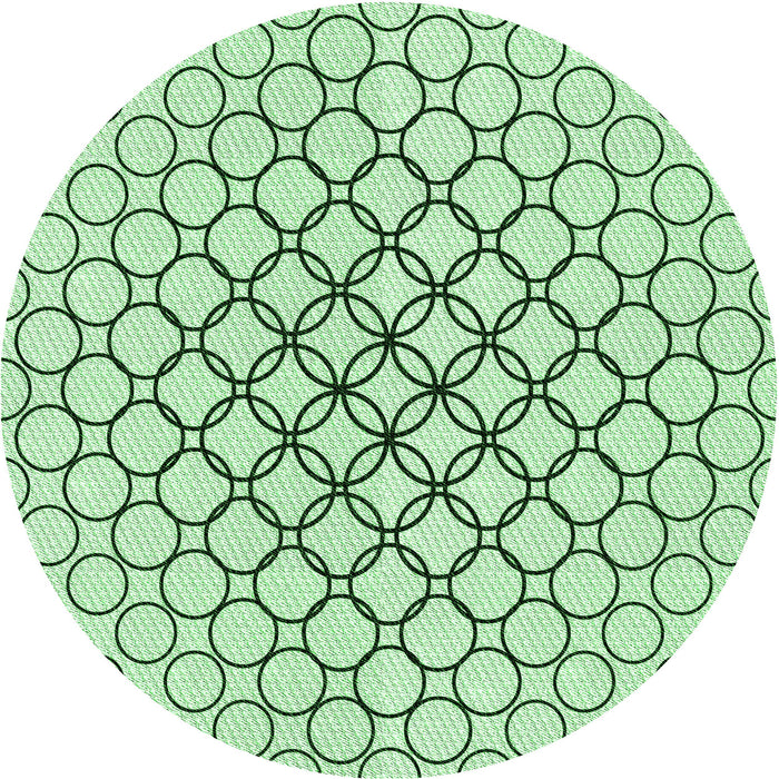 Square Patterned Mint Green Rug, pat754grn