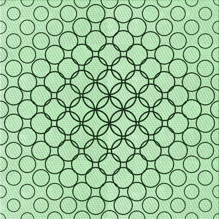 Round Machine Washable Transitional Mint Green Rug, wshpat754grn