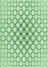 Machine Washable Transitional Mint Green Rug, wshpat754grn