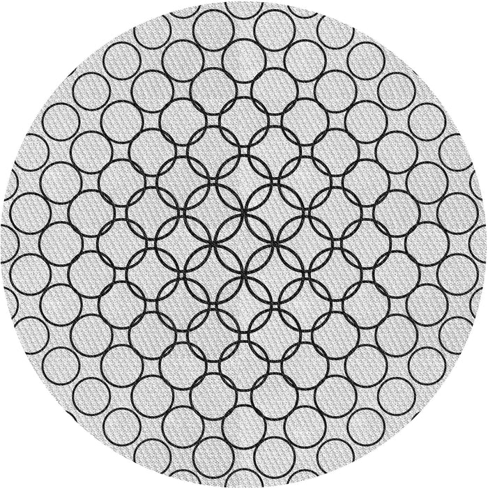 Square Patterned Gray Rug, pat754gry