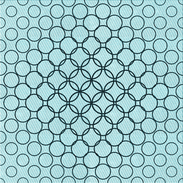 Round Machine Washable Transitional Seafoam Green Rug, wshpat754lblu