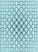 Patterned Seafoam Green Rug, pat754lblu