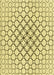 Machine Washable Transitional Sun Yellow Rug, wshpat754yw