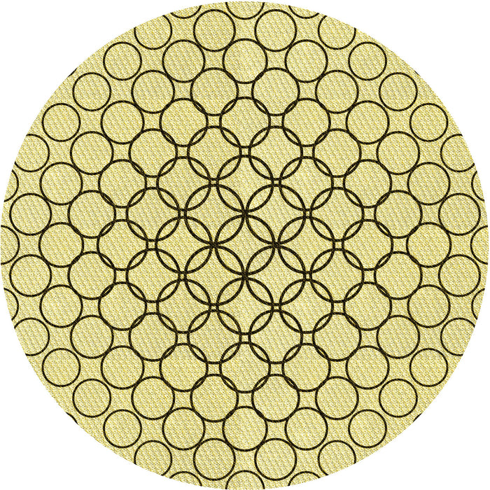 Square Machine Washable Transitional Sun Yellow Rug in a Living Room, wshpat754yw