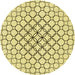 Square Patterned Sun Yellow Rug, pat754yw