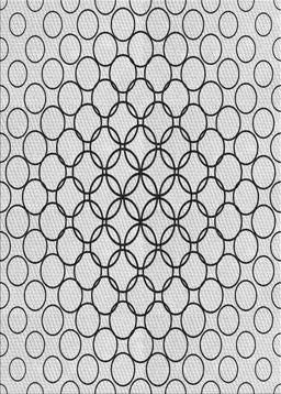 Machine Washable Transitional White Smoke Rug, wshpat754