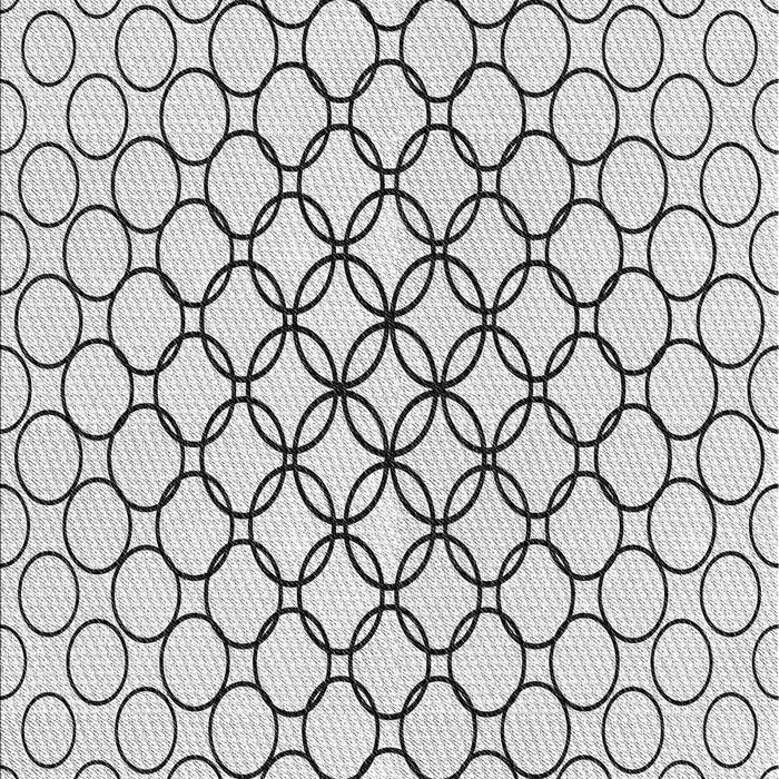 Patterned Off-White Novelty Rug, pat754