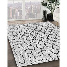 Patterned Off-White Novelty Rug in Family Room, pat754
