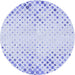 Square Patterned Lavender Blue Rug, pat755blu