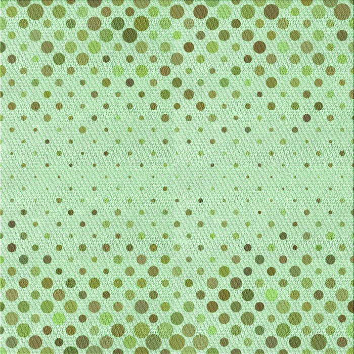 Round Patterned Mint Green Rug, pat755grn