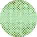 Square Patterned Mint Green Rug, pat755grn