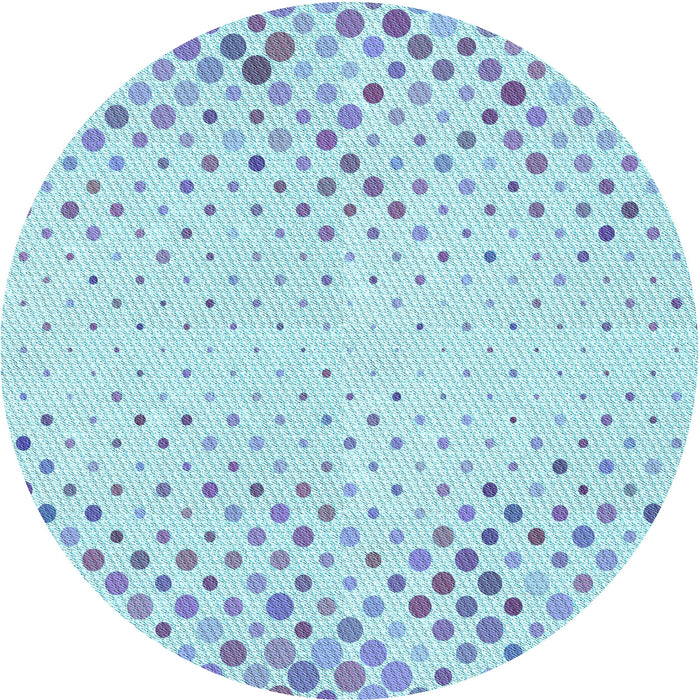 Square Patterned Iceberg Blue Rug, pat755lblu