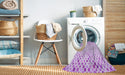 Machine Washable Transitional Purple Rug in a Washing Machine, wshpat755pur