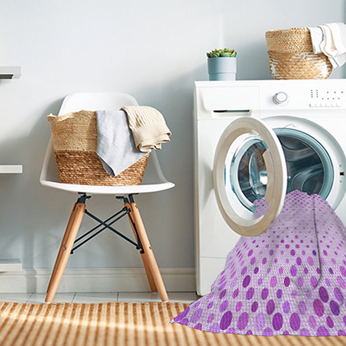 Machine Washable Transitional Purple Rug in a Washing Machine, wshpat755pur